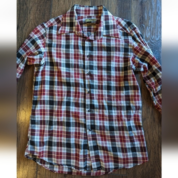 Zara Men’s Textured Long Sleeve Shirt Multicolor Plaid Print Stripes Size XL. - Picture 2 of 13